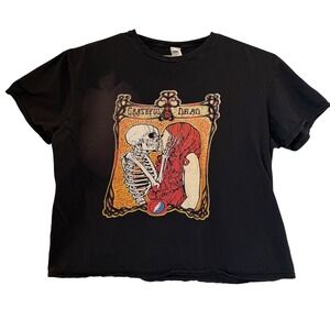 Grateful Dead They Love Each Other Skeleton Graphic T-Shirt Black 2XL Delta READ